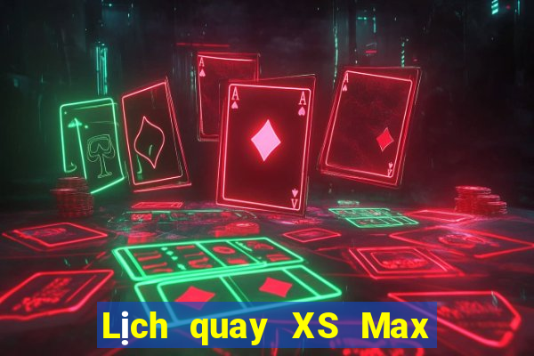 Lịch quay XS Max 3D ngày thứ năm