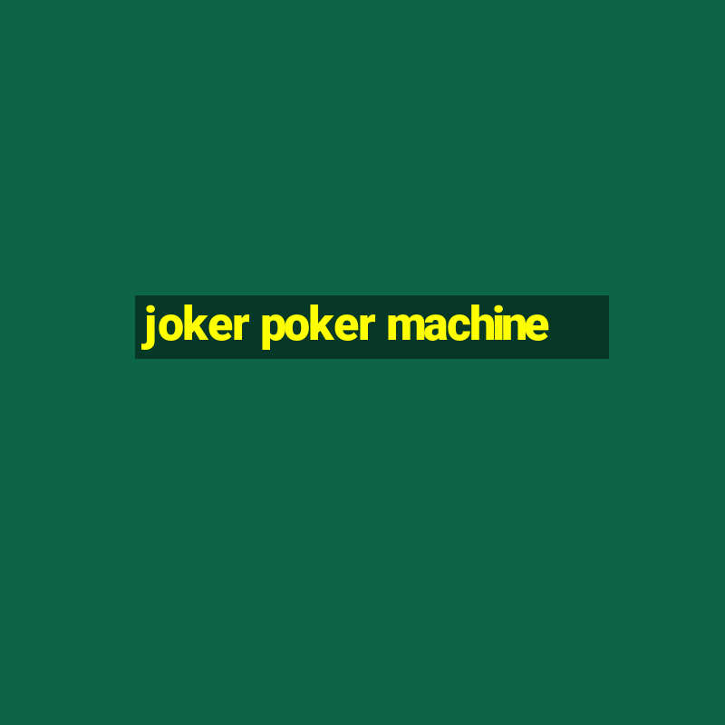 joker poker machine