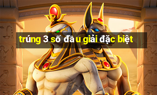 trúng 3 số đầu giải đặc biệt