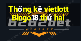 Thống kê vietlott Bingo18 thứ hai