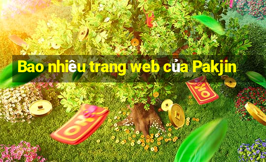 Bao nhiêu trang web của Pakjin