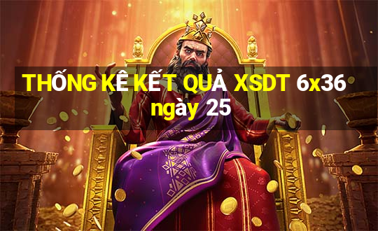 THỐNG KÊ KẾT QUẢ XSDT 6x36 ngày 25