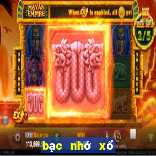 bạc nhớ xổ số miền bắc