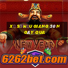 xổ số hậu giang 30 ngày qua