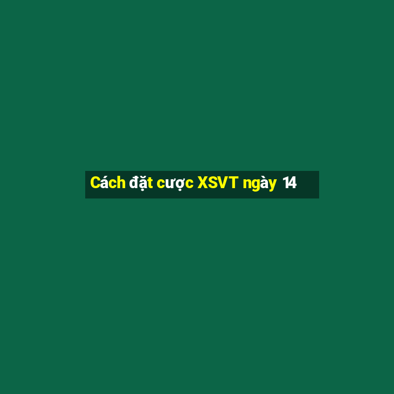 Cách đặt cược XSVT ngày 14