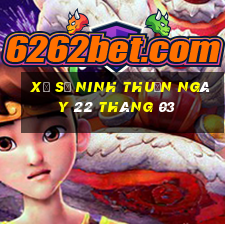 xổ số ninh thuận ngày 22 tháng 03