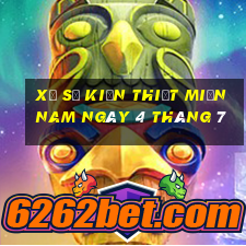 xổ số kiến thiết miền nam ngày 4 tháng 7