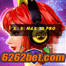 xổ số max 3d pro