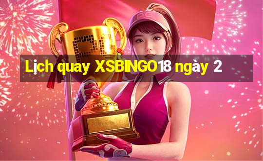 Lịch quay XSBINGO18 ngày 2