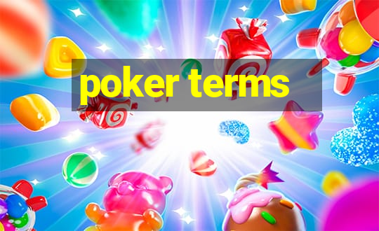 poker terms