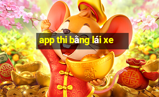 app thi bằng lái xe