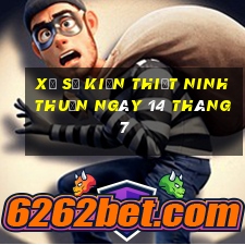 xổ số kiến thiết ninh thuận ngày 14 tháng 7