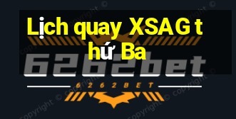 Lịch quay XSAG thứ Ba