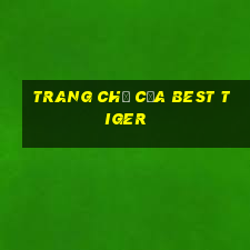 Trang chủ của Best Tiger