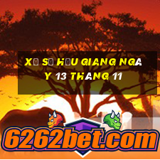 xổ số hậu giang ngày 13 tháng 11