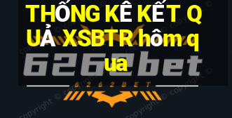 THỐNG KÊ KẾT QUẢ XSBTR hôm qua