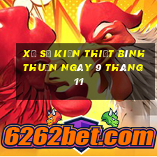 xổ số kiến thiết bình thuận ngày 9 tháng 11