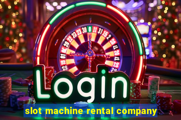 slot machine rental company