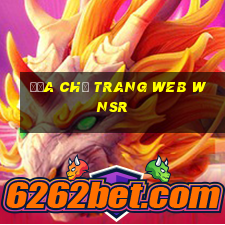 Địa chỉ trang web wnsr