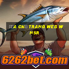 Địa chỉ trang web wnsr