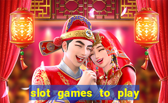 slot games to play for free