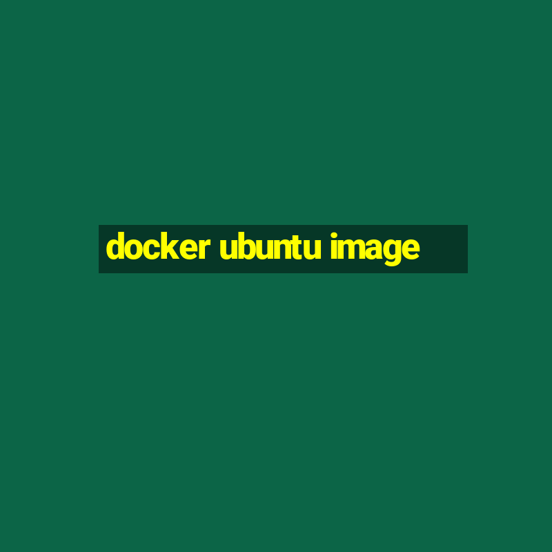 docker ubuntu image