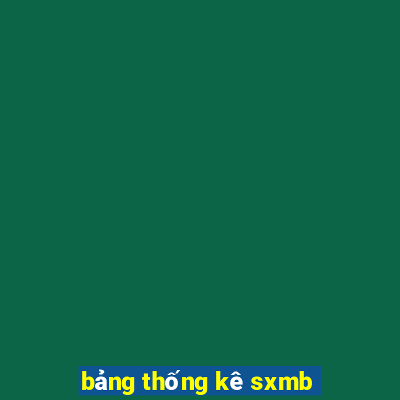 bảng thống kê sxmb