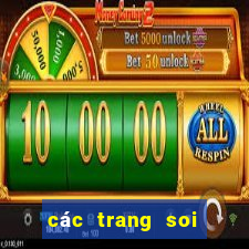 các trang soi cầu chuẩn