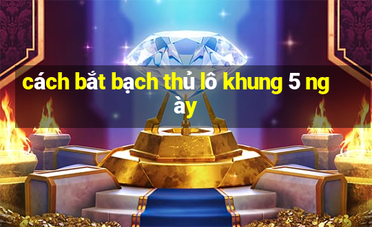 cách bắt bạch thủ lô khung 5 ngày