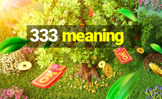 333 meaning