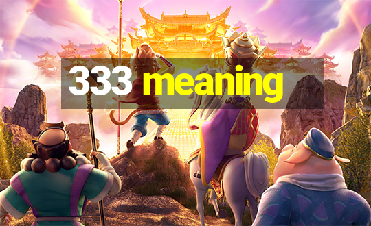 333 meaning