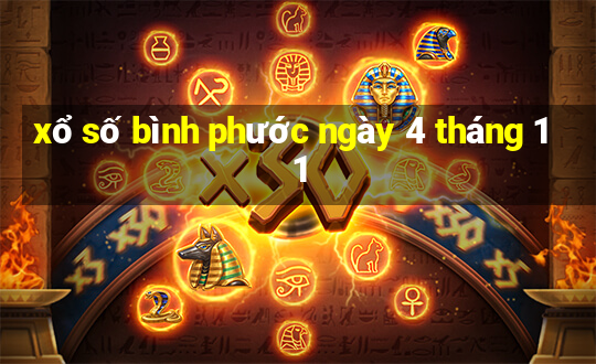 xổ số bình phước ngày 4 tháng 11