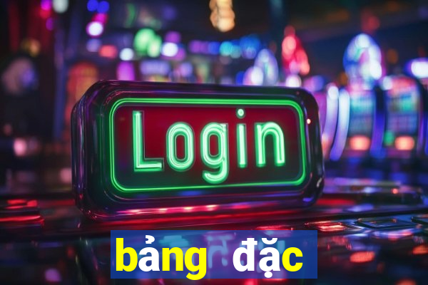 bang dac biet xsmb