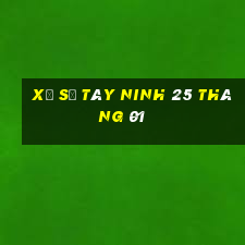 xổ số tây ninh 25 tháng 01