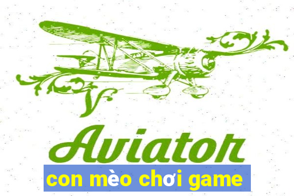 con mèo chơi game