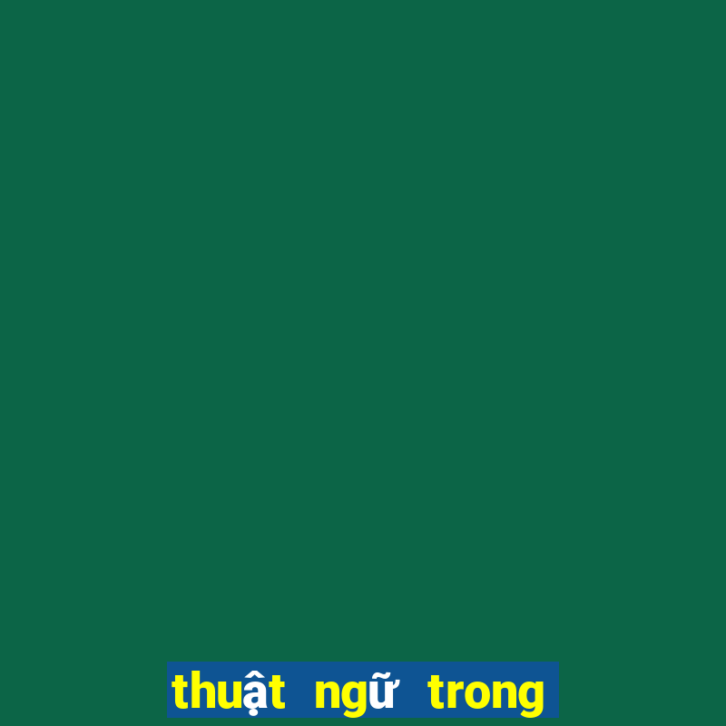 thuật ngữ trong bài poker