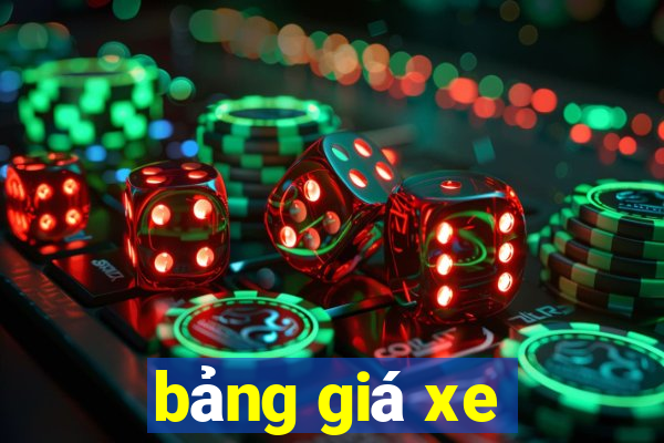 bảng giá xe