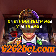 xổ số ninh thuận ngày 16 tháng 9