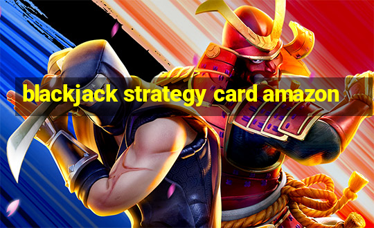 blackjack strategy card amazon