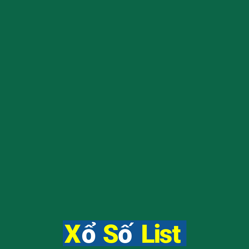 Xổ Số List