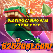 playing casino games for free