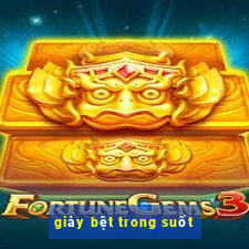 giày bệt trong suốt