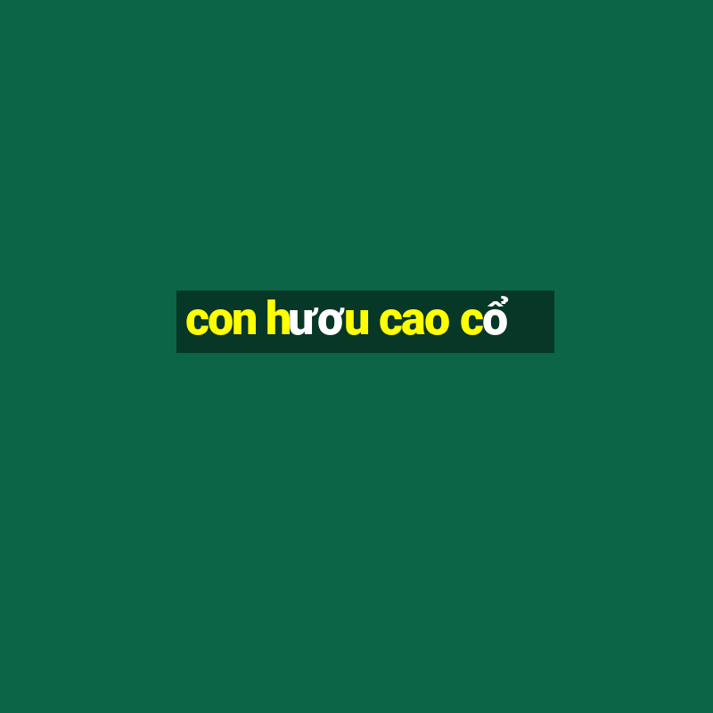 con hươu cao cổ