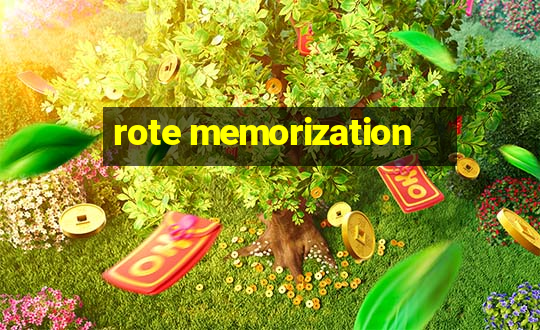 rote memorization