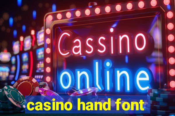 casino hand font