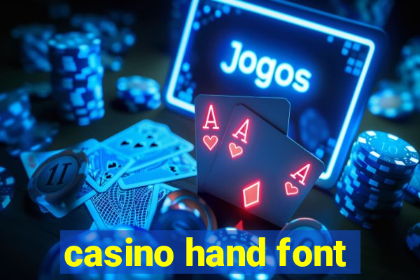 casino hand font