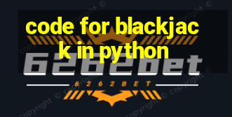 code for blackjack in python