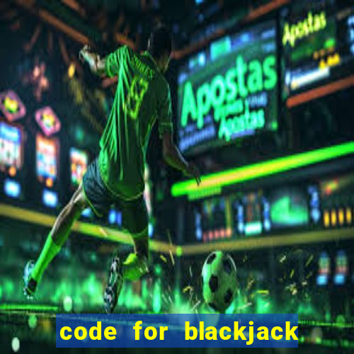 code for blackjack in python