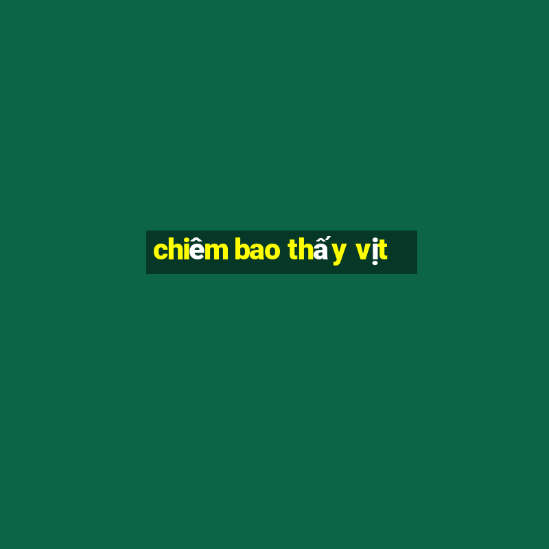 chiêm bao thấy vịt