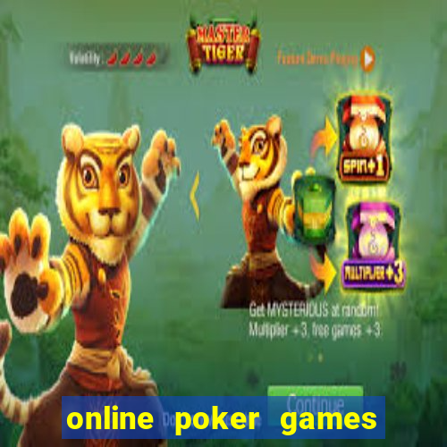 online poker games real money